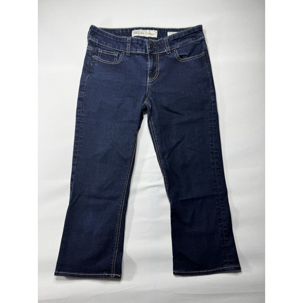 BKE Buckle Denim Women’s Dakota Dark Wash Capri Blue Denim Jeans - Size 27x20.5*